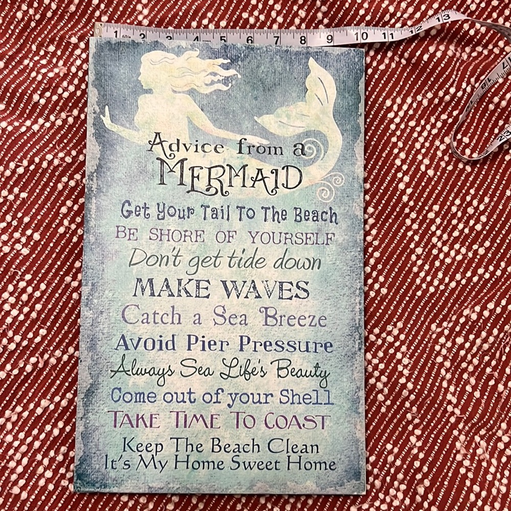 Advice from a mermaid Canvas art